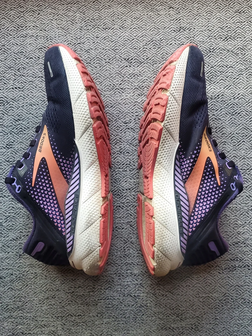 Brooks Adrenaline GTS Women’s Running Shoes Black Purple Coral